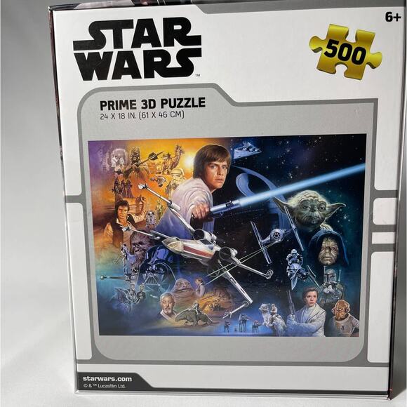 Disney Star Wars Original Trilogy Prime 3D Puzzle Luke Vader 500 Piece 24x18 NEW - Picture 6 of 7